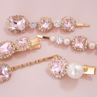 Coco Hair Clip Set - Rose