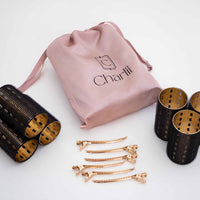 The Volume Set - Xtra Wide Quick Grip Rollers Black/Gold