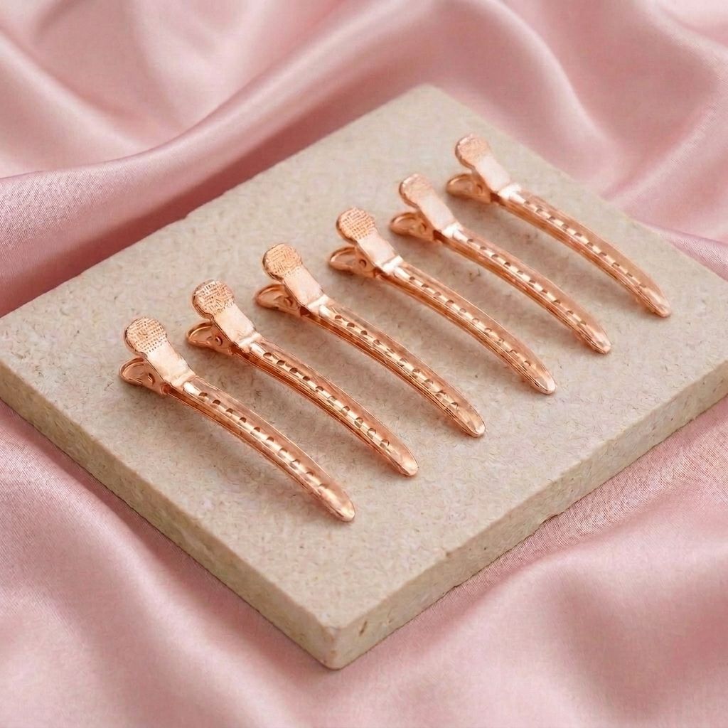 Rose Gold Crease-Free Styling Clips